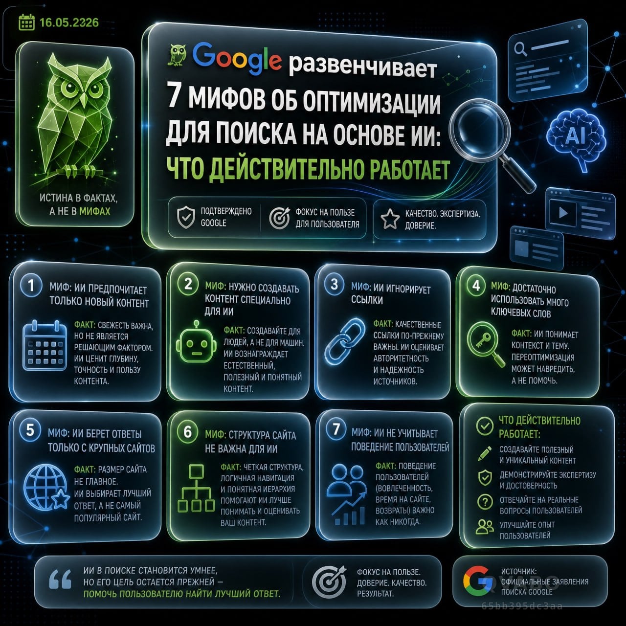 🏢 Google развенчивает миф об особом SEO для AI-поиска